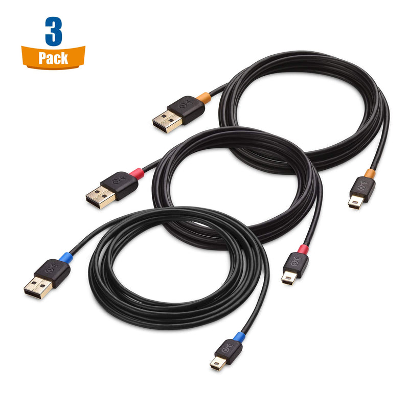 Cable Matters 3-Pack USB to Mini USB Cable (Mini USB to USB Cable) 6 ft - LeoForward Australia