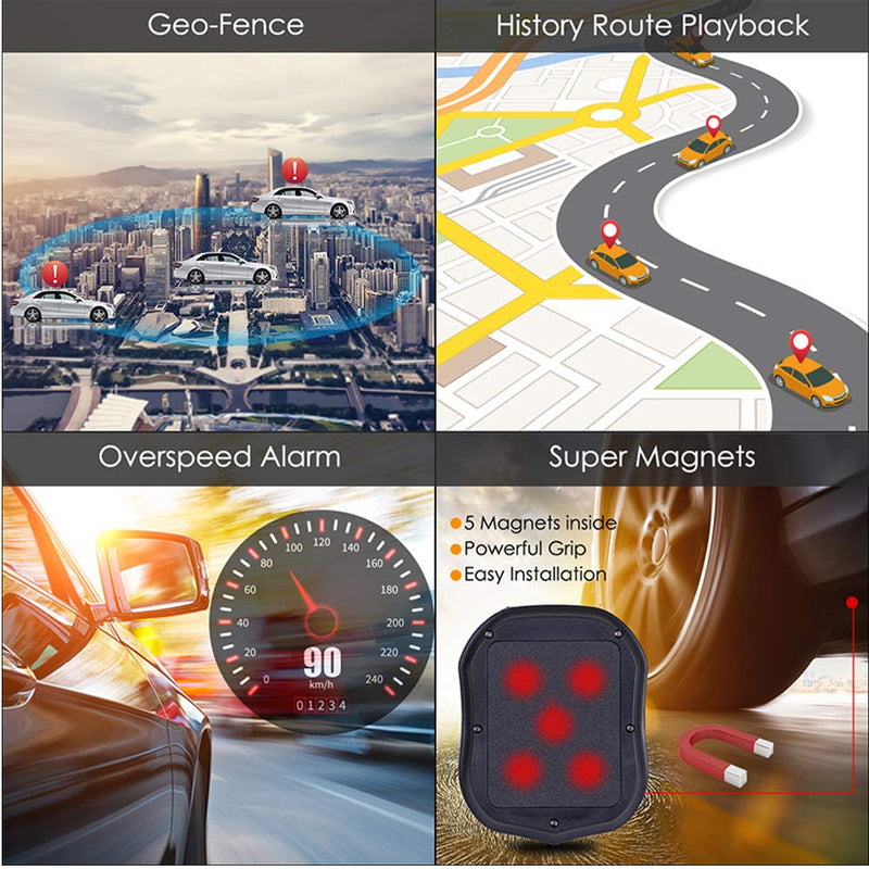  [AUSTRALIA] - GPS Tracker, TKSTAR GPS Tracker for Vehicles Hidden Waterproof Realtime Car GPS Trackers Anti Theft Tracking Device with Magnet GPS Locator for Car Motorcycle Truck No Monthly Fee, TK905