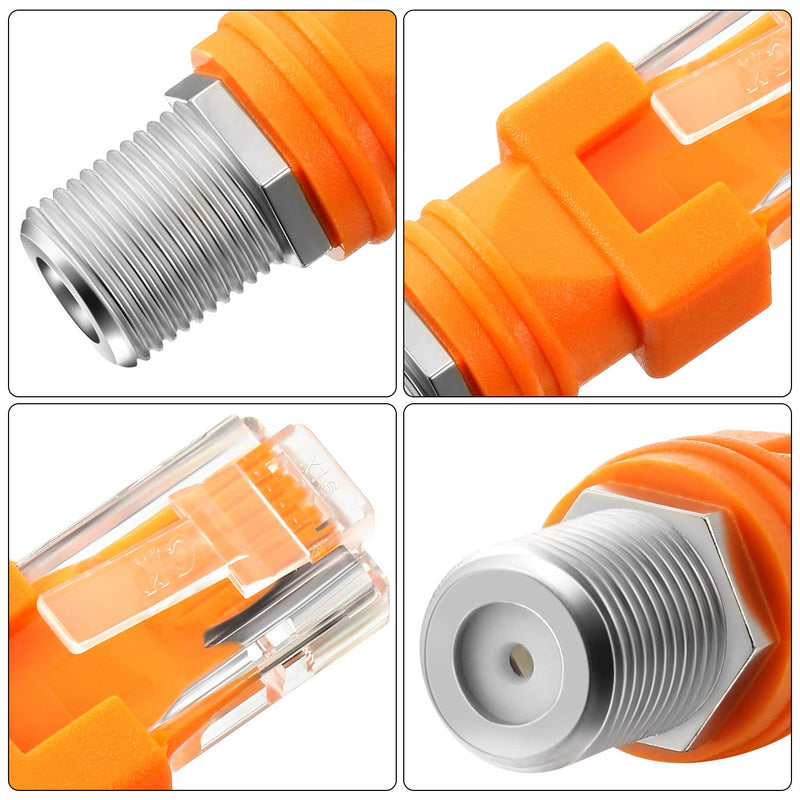  [AUSTRALIA] - Weewooday 4 Pieces RF to RJ45 Converter Adapter F Female to RJ45 Male Coaxial Barrel Coupler Adapter Connector Coax Straight Connector ()