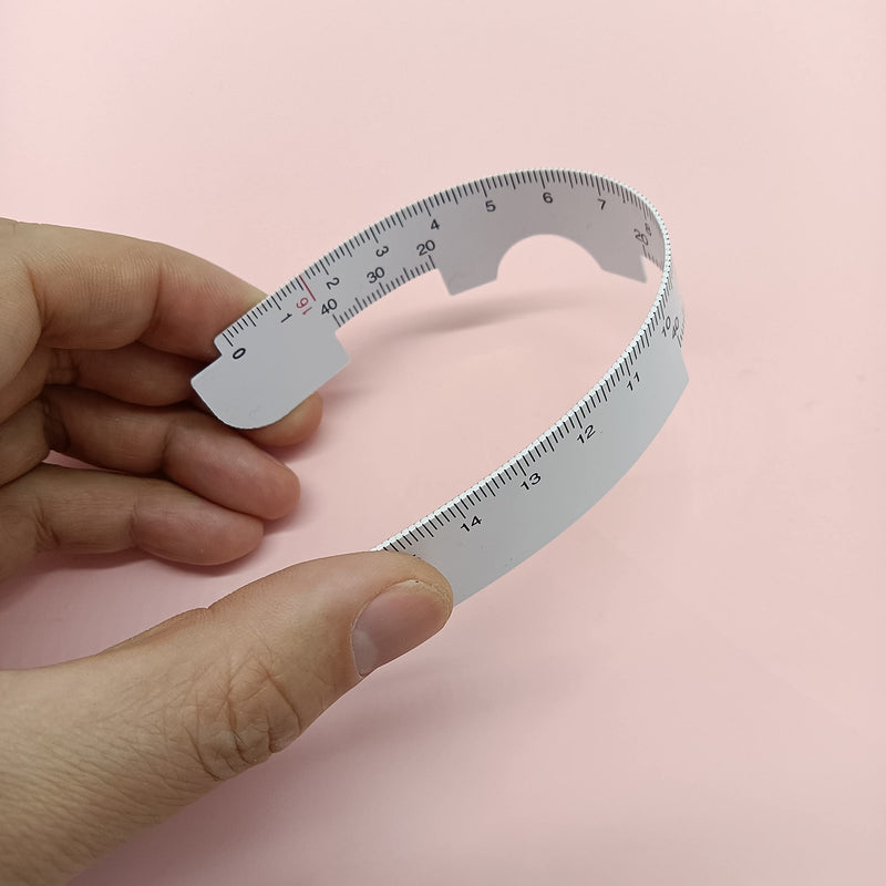  [AUSTRALIA] - Metal PD Ruler - Pupillary Distance Ruler with Instructions for Myopia Distance Glasses, Pupil Measurement Tool for Prescription Eyeglasses with Eye Care Tips 2 pcs