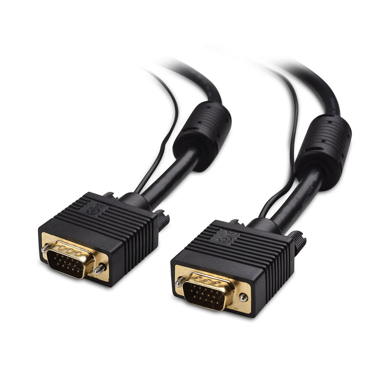 Cable Matters VGA Cable with Audio (SVGA Monitor Cable with 3.5mm Stereo Audio) 15 Feet - LeoForward Australia
