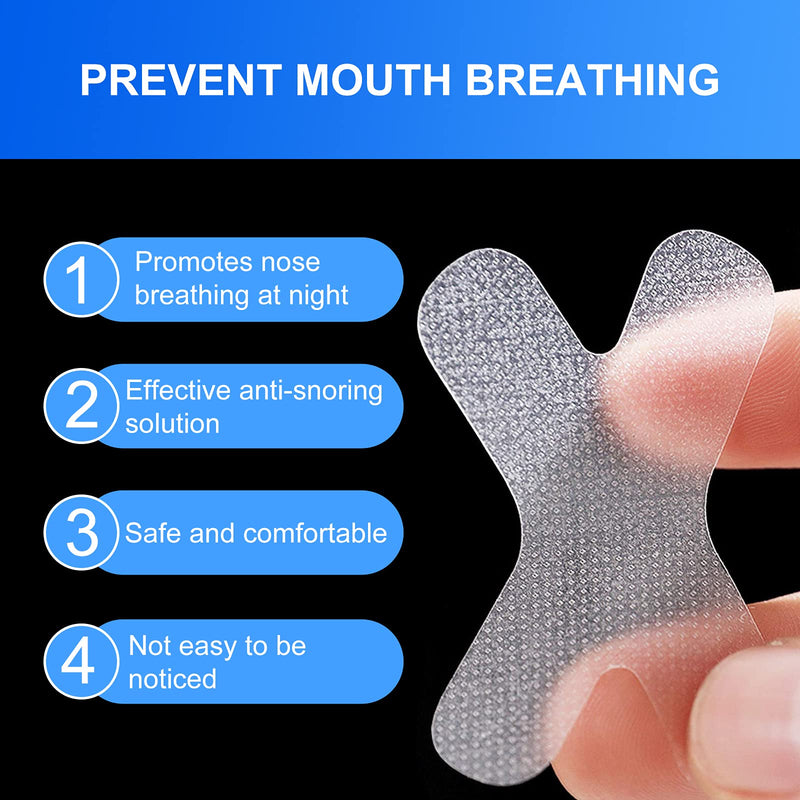  [AUSTRALIA] - 30Pcs Anti Snore Mouth Tape Self Adhesive Mouth Tape for Mouth Closed While Sleeping Open Mouth Sleep Stopper for Less Mouth Breathing