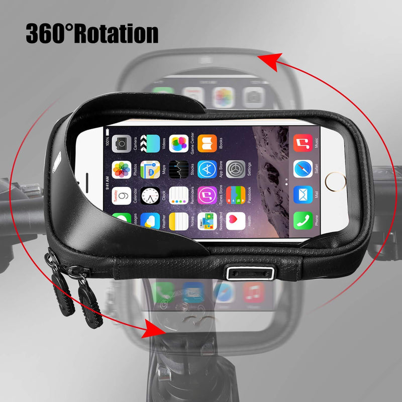  [AUSTRALIA] - Waterproof Bike Bag Bicycle Cellphone Mount Holder Case for iPhone 14 Pro, Samsung Galaxy S22 Plus, S21 Fe S20 Fe 5G S22 S21 S20 A22 A32 A51 A10S A20 A50 S10 Plus, Pixel 7, 6, Moto 2020 G Power Stylus