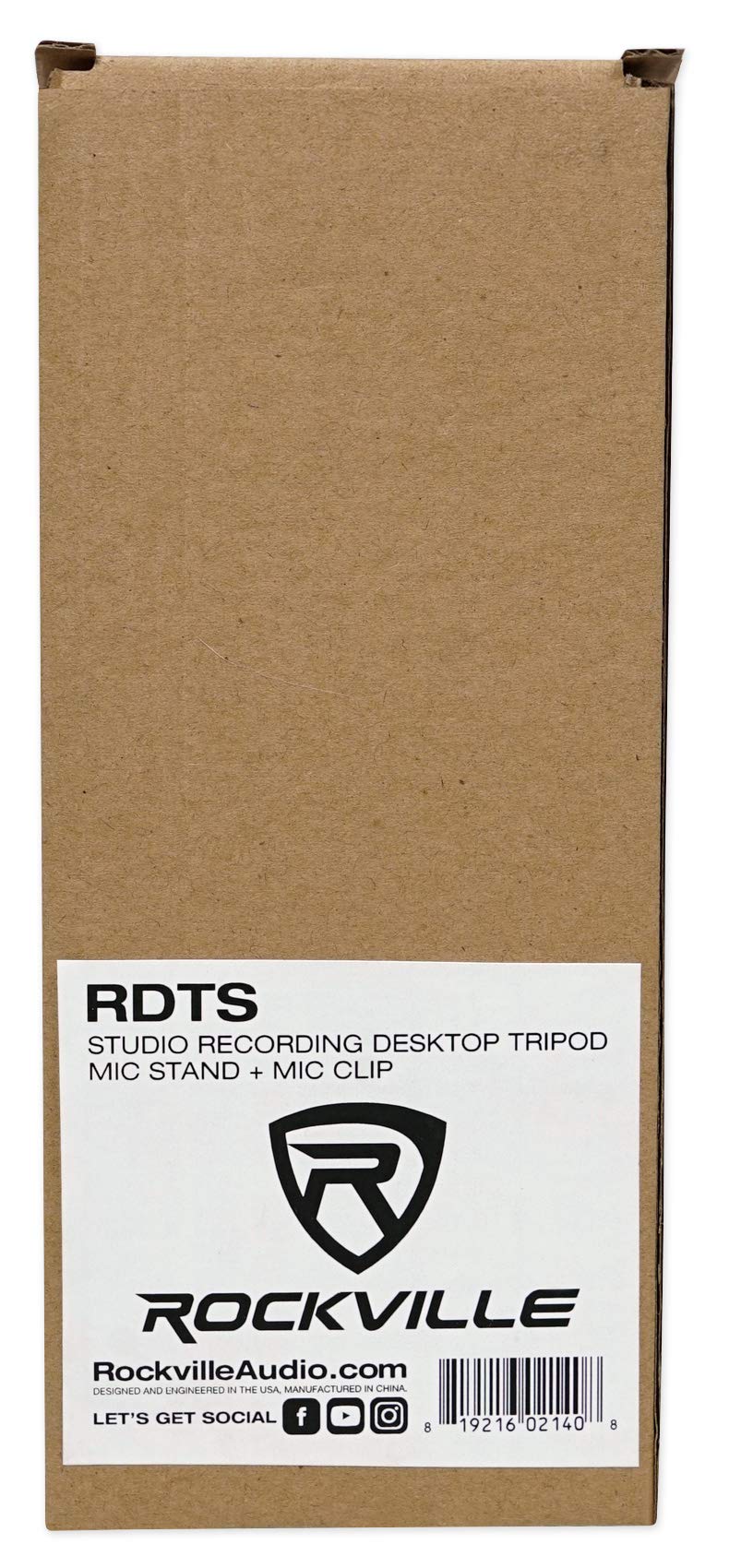  [AUSTRALIA] - Rockville RDTS Adjustable Height Studio Desktop Tripod Microphone Stand+Mic Clip