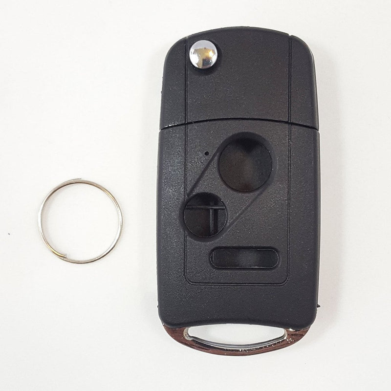  [AUSTRALIA] - RI-KEY SECURITY Flip Key Modified Case Shell for Honda Remote Key Fit Accord CR-V Fit Insight Odyssey Ridgeline Pilot Keyless Entry 3 Buttons FOB Replacement Cover