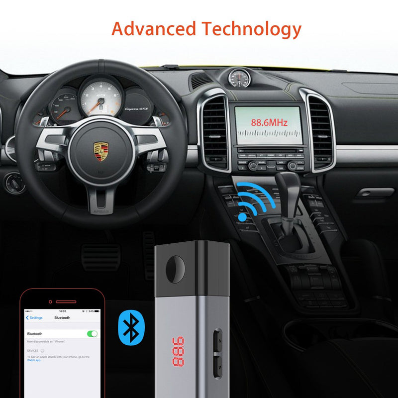  [AUSTRALIA] - FM Transmitter,Wireless Radio Car Kit, Compatible with Phone, Pad,iPod, Samsung, HTC, MP3, MP4 and Most Devices(1 Pcs)