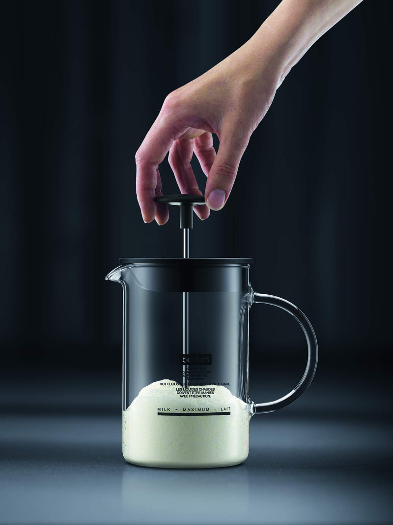  [AUSTRALIA] - Bodum 1446-01US4 Latteo Manual Milk Frother, 8 Ounce, Black