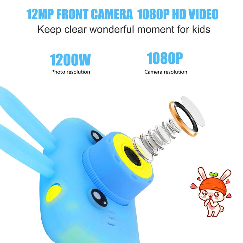  [AUSTRALIA] - Diswoee&Diswoe Upgrade Kids Camera, Christmas Birthday Gifts for Boys Age 3-9, HD Digital Video Cameras for Toddler, Portable Toy for 3 4 5 6 7 8 Year Old Boy-Blue