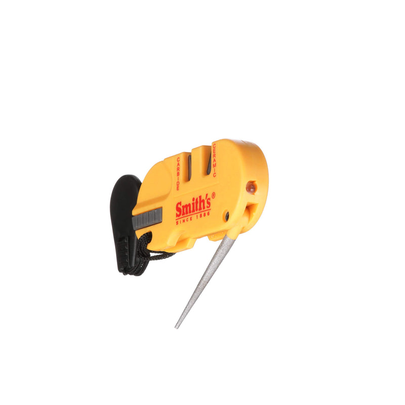 Smith's - S-50364 50364 Pocket Pal X2 Sharpener & Outdoors Tool Yellow - LeoForward Australia