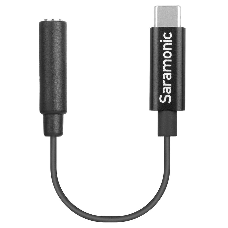  [AUSTRALIA] - Saramonic Short USB Type-C Male to Gold-Plated Female 3.5mm TRS Adapter Cable (SR-C2003)