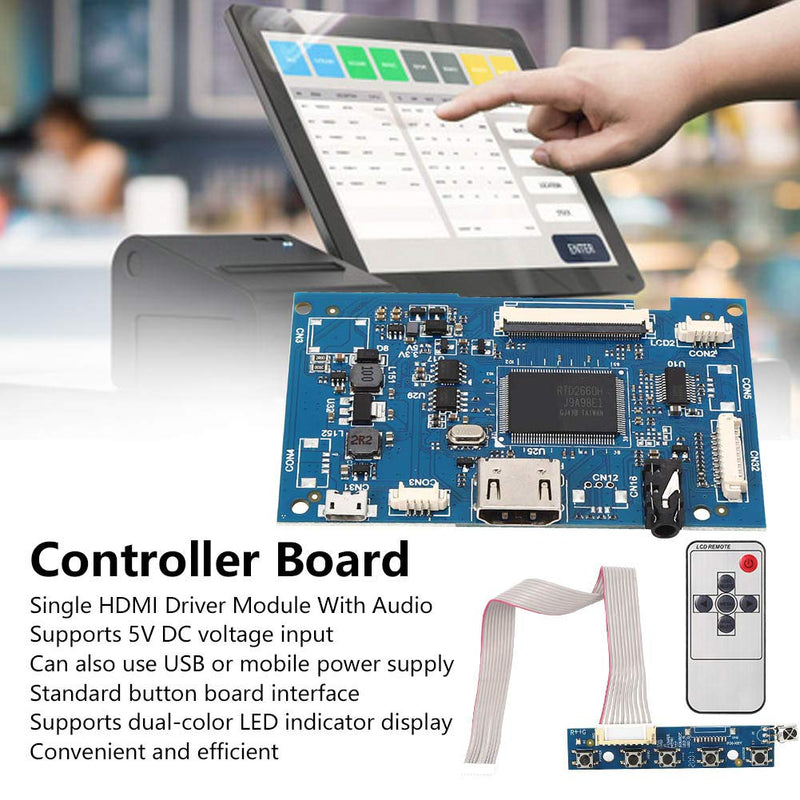  [AUSTRALIA] - HDMI Controller Board Kit, LCD Display Driver Board, LCD Driver Module Shield, Controller Board, Synthetic Cardboard for Universal 50Pin