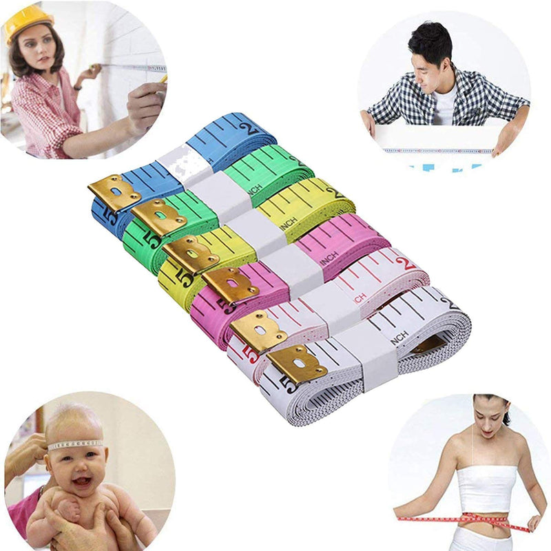  [AUSTRALIA] - 24 Pack 60 inches Double Scale Soft Tape Measure Flexible Measuring Tape Ruler Weight Loss Medical Body Measurement Sewing Tailor Dressmaker Cloth Ruler with Accurate Measurements(150cm/60inch)
