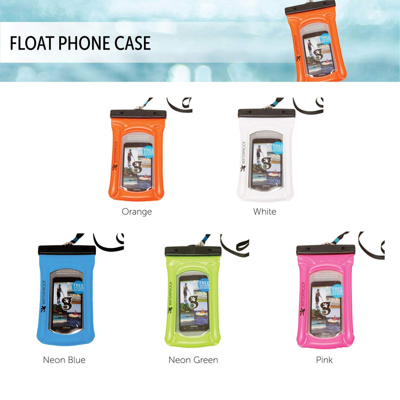  [AUSTRALIA] - geckobrands Float Phone Dry Bag - Waterproof & Floating Phone Pouch – Fits Most iPhone and Samsung Galaxy Models, Available in 5 Colors Neon Blue