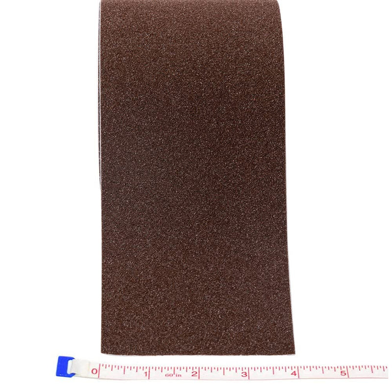  [AUSTRALIA] - Anti Slip Tape, High Traction,Strong Grip Abrasive, Not Easy Leaving Adhesive Residue, Indoor & Outdoor (4" Width x 190" Long, Brown) 4" Width x 190" Long