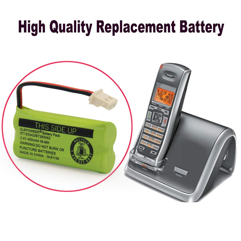  [AUSTRALIA] - BT183342/BT283342 2.4V 400mAh Ni-MH Battery Pack Compatible with Cordless Phone Batteries BT166342/BT266342 BT162342/BT262342 (4 Pack BT183342) 4 PACK BT183342