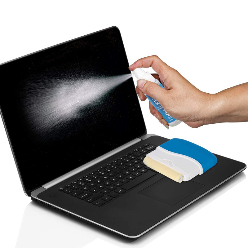  [AUSTRALIA] - Pyle Home Computer LCD Screen Cleaning Kit-Tool Includes Cleaner Solution Spray, Keyboard Brush, 5 Microfiber Cloth Wipes-Cleans Laptop Surface, Plasma / Flat TV Monitor, Macbook, iPad, iPhone PCL107