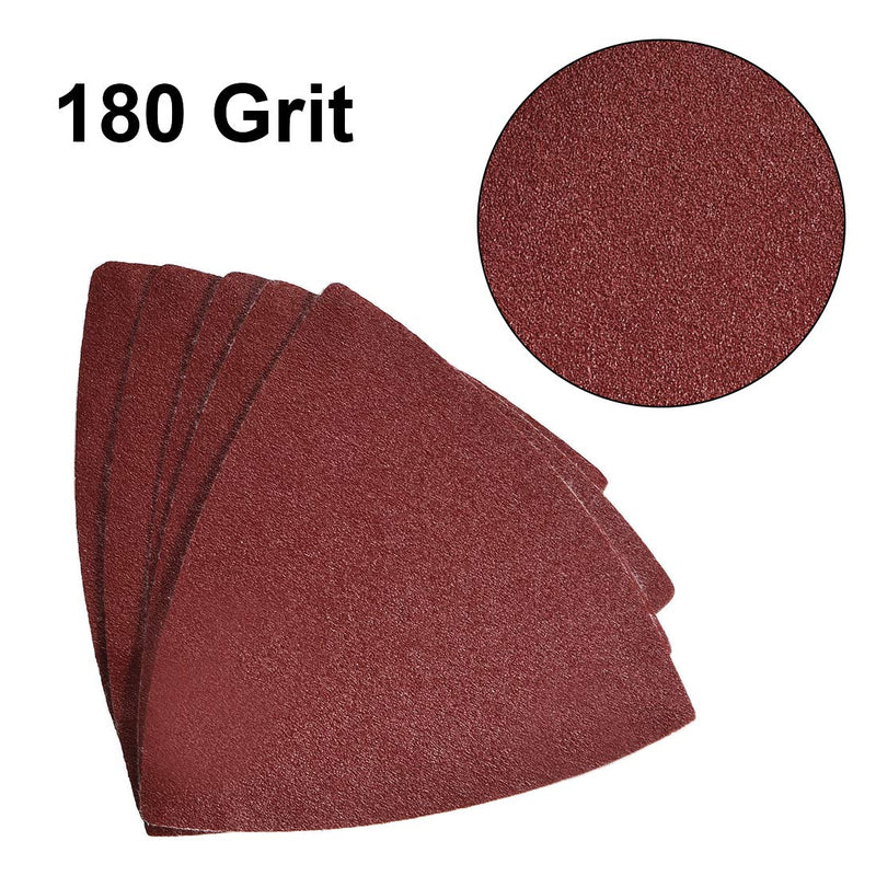  [AUSTRALIA] - uxcell Detail Sander Sandpaper, Triangular Sanding Paper, Hook and Loop Sanding Pads, Triangle Oscillating Multi Tool, 180 Grits 15pcs