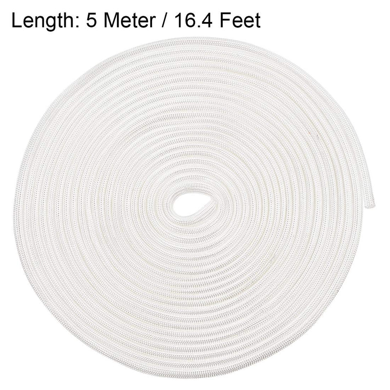  [AUSTRALIA] - uxcell Insulation Braid Sleeving, 16.4Ft-3mm High TEMP Fiberglass Sleeve White