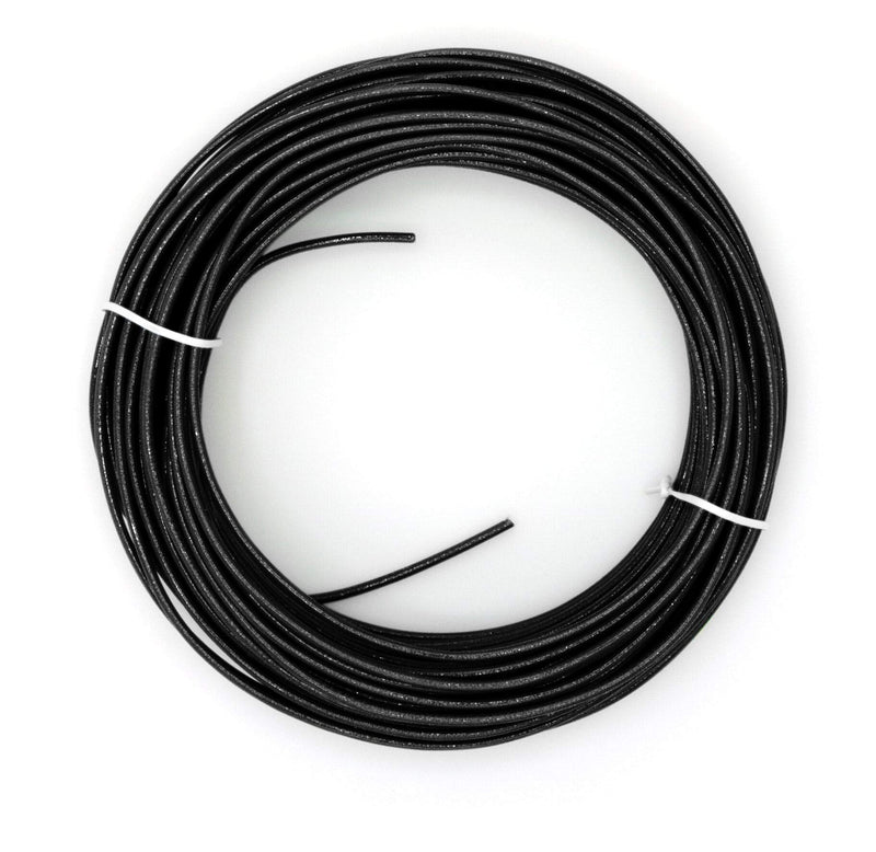  [AUSTRALIA] - Black THHN Wire - 14 AWG - 10 Feet - Solid Copper Grounding Wire, Proudly Made in America - Ground Protection Satellite Dish Off-Air TV Signal - UV Jacketed Antenna Electrical Shock 10 Feet (3 Meter) Black