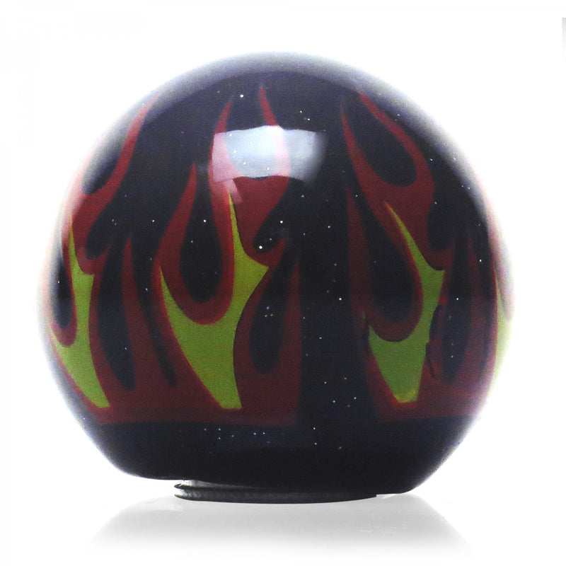  [AUSTRALIA] - American Shifter 294497 Shift Knob (Orange Motorcycle Handlebars Black Flame Metal Flake with M16 x 1.5 Insert)