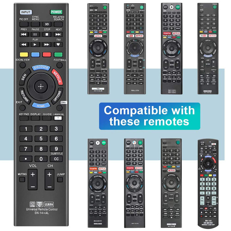 Gvirtue Sony Universal Remote Control for Almost All Sony RM-YD005 RM-YD014 RM-YD018 RM-YD021 RM- YD024 RM-YD025 YD026 RM-YD027 RM-YD028 RM-YD040 RM-YD063 RM-YD065 RM-YD092 RM-YD102 RM-YD103 RM- Y156 SN-14+L - LeoForward Australia