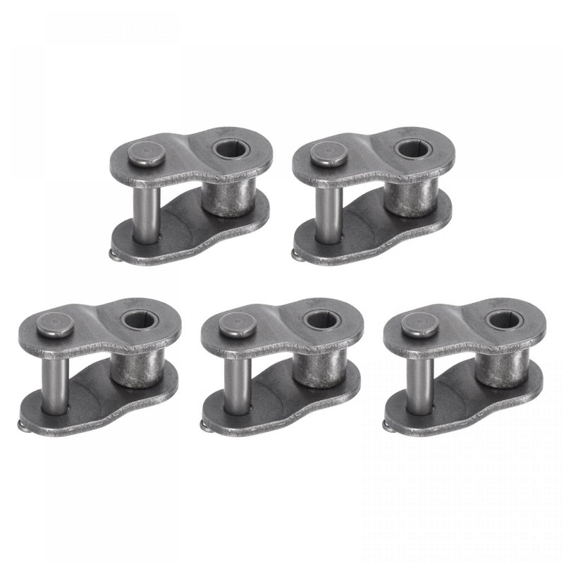  [AUSTRALIA] - uxcell 5Pcs #100 Chain Offset Half Link Roller, 1 1/4" Pitch Carbon Steel, Standard Chain End Connector Split Links for 20A Chain