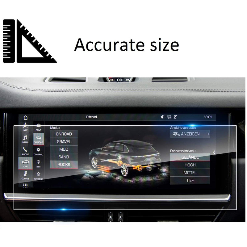 ZFM Screen Protector Compatible with 2019 2020 Porsche Cayenne 12.3 Inch Touch Screen,Anti Glare Scratch,Shock-Resistant, Navigation Protection Accessories Premium Tempered Glass - LeoForward Australia