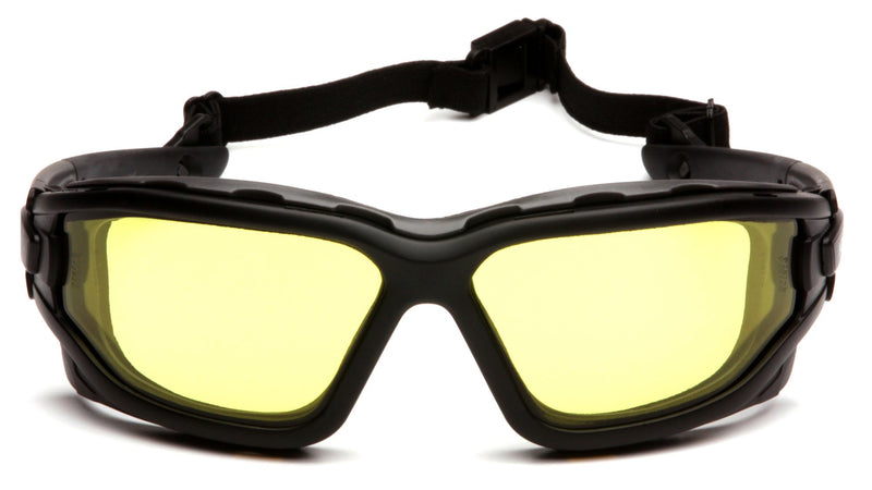 Pyramex I-Force Sporty Dual Pane Anti-Fog Goggles Amber H2x Anti-fog - LeoForward Australia