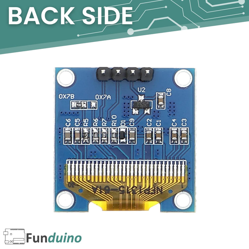  [AUSTRALIA] - Funduino 0.96 inch OLED display for Arduino and Raspberry Pi microcontrollers - SSD1306 driver chip, 128x64 resolution, I2C interface - 3 pieces