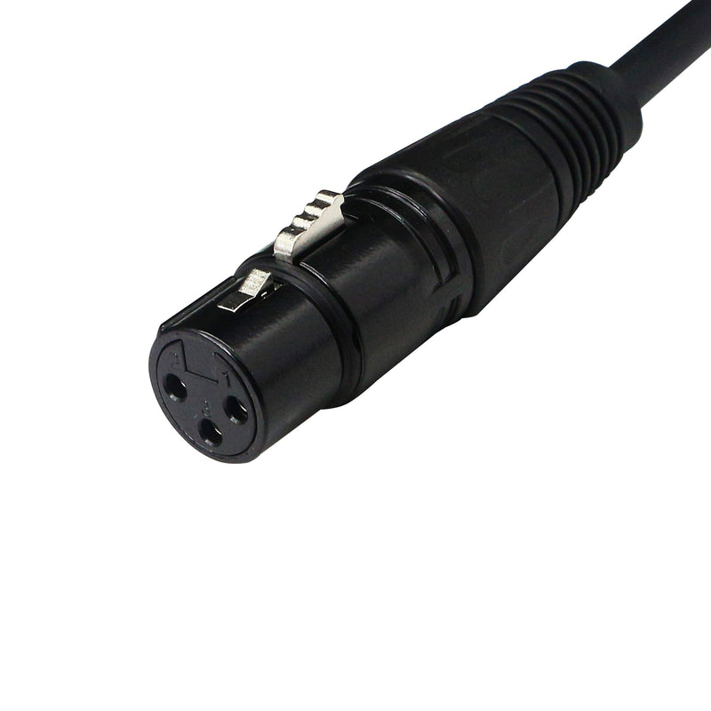  [AUSTRALIA] - SinLoon DMX Stage Light Cable,DJ XLR Cable,3-Pin Female XLR to 5-Pin Male XLR DMX Turnaround Connection for Moving Head Light Par Light Spotlight with XLR Input & Output (1.5M/4.9FT 5male)