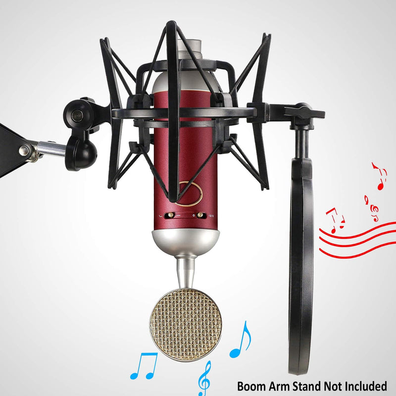  [AUSTRALIA] - Blue Spark Shock Mount with Pop Filter, Windscreen and Shockmount to Reduce Vibration Noise Matching Mic Boom Arm for Blue Spark SL Microphone by YOUSHARES