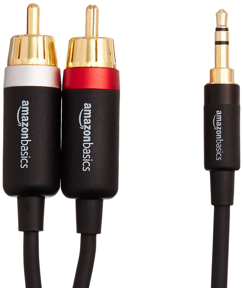 Amazon Basics 3.5mm to 2-Male RCA Adapter Audio Stereo Cable - 4 Feet - LeoForward Australia