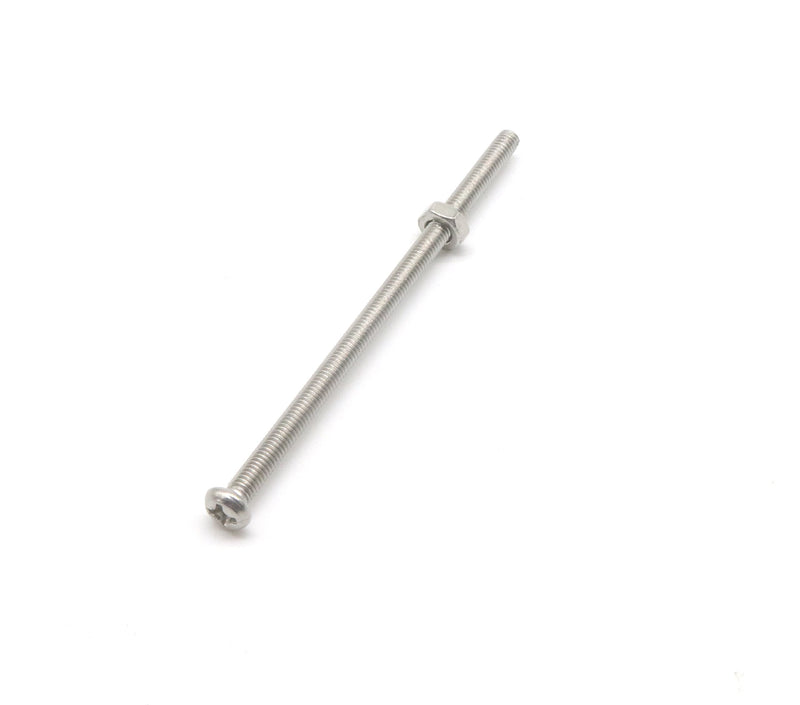 [AUSTRALIA] - cSeao 30-Set 304 Stainless Steel M3x50mm Phillips Pan Head Machine Screws with M3 Nuts M3 x 50mm 30-Pack