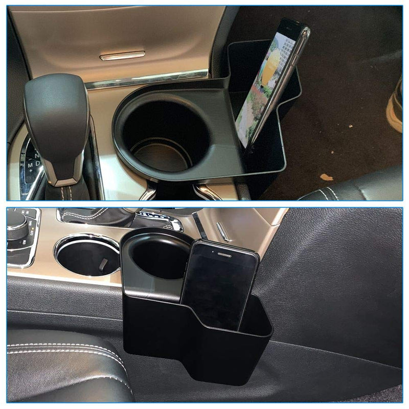  [AUSTRALIA] - RT-TCZ Insert Cup Holder Organizer,Cup Groove Storage Box,Cell Phone Holder,Drink Bottle Mount Stand, Multifunction Box for 2011-2019 Jeep Grand Cherokee