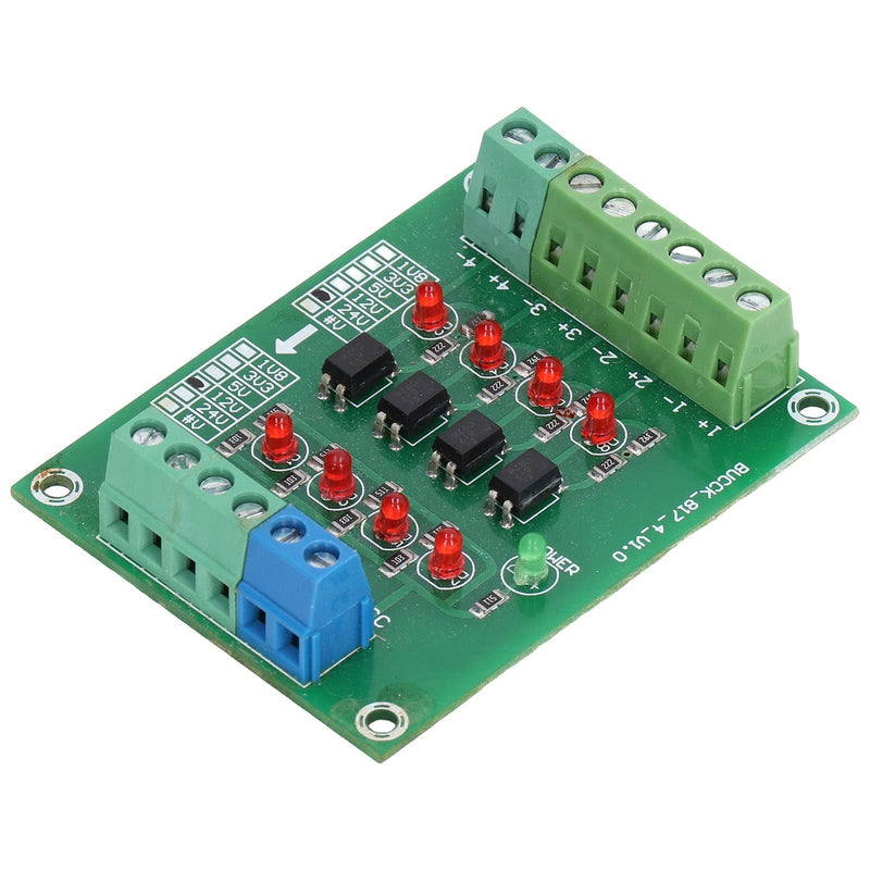  [AUSTRALIA] - 4 Channel Optocoupler Isolator Board PNP Signal Converter Module PNP NPN to PNP 24V to 5V