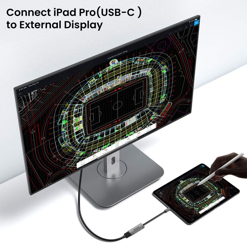  [AUSTRALIA] - tomtoc USB-C to HDMI 2.0 Adapter 4K 60Hz, USB 3.1 Type-C/Thunderbolt 3 to HDMI Compatible with USB-C MacBook Pro, MacBook Air, iPad Air 4/ Pro, Dell XPS, Surface Book, Chromebook, Pixelbook & More
