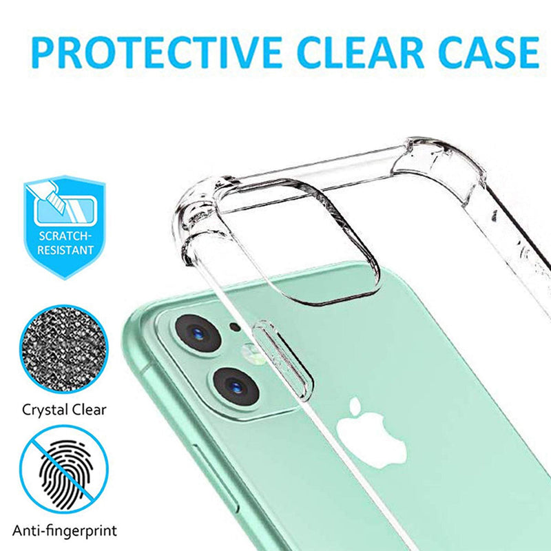  [AUSTRALIA] - Cavie Brands iPhone 11 Clear Case with 2 Screen Protectors, Maximum Shock Absorption Protection, Clear iPhone 11 Case, Compatible with Apple iPhone 11