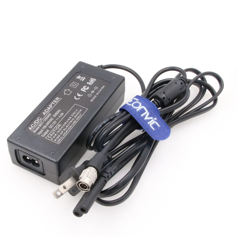  [AUSTRALIA] - Eonvic Sound Devices XL WPH3 4 Pin Male Hirose AC Power Adapter Cable for 702T/ 744t Recorders Zoom F4 F8 and MixPre 12v 4a Adapter