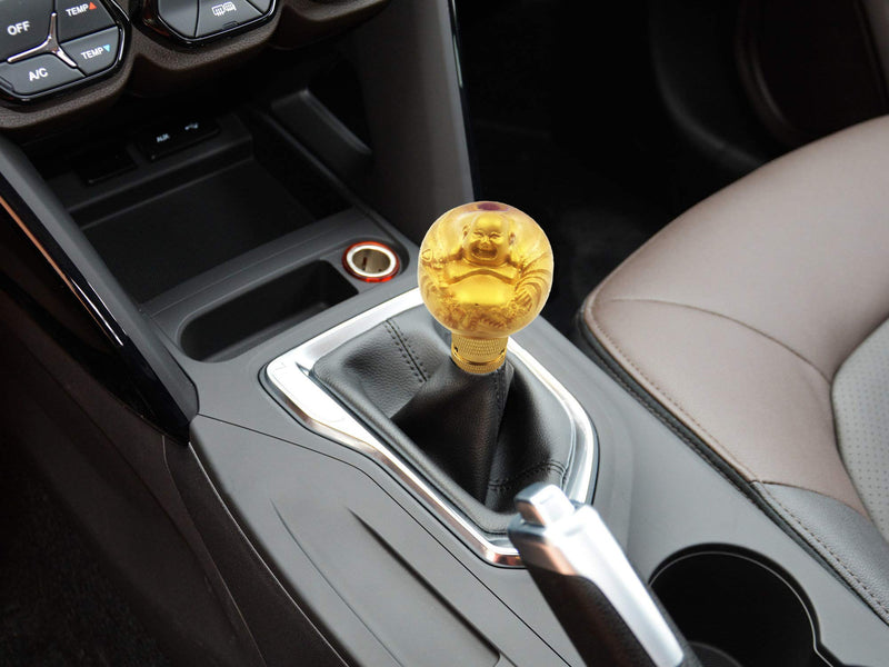  [AUSTRALIA] - Bashineng Round Gold Shift Knob, Ball Style Gear Stick Shifter Lever Head Fit Most Automatic Manual Truck SUV Cars