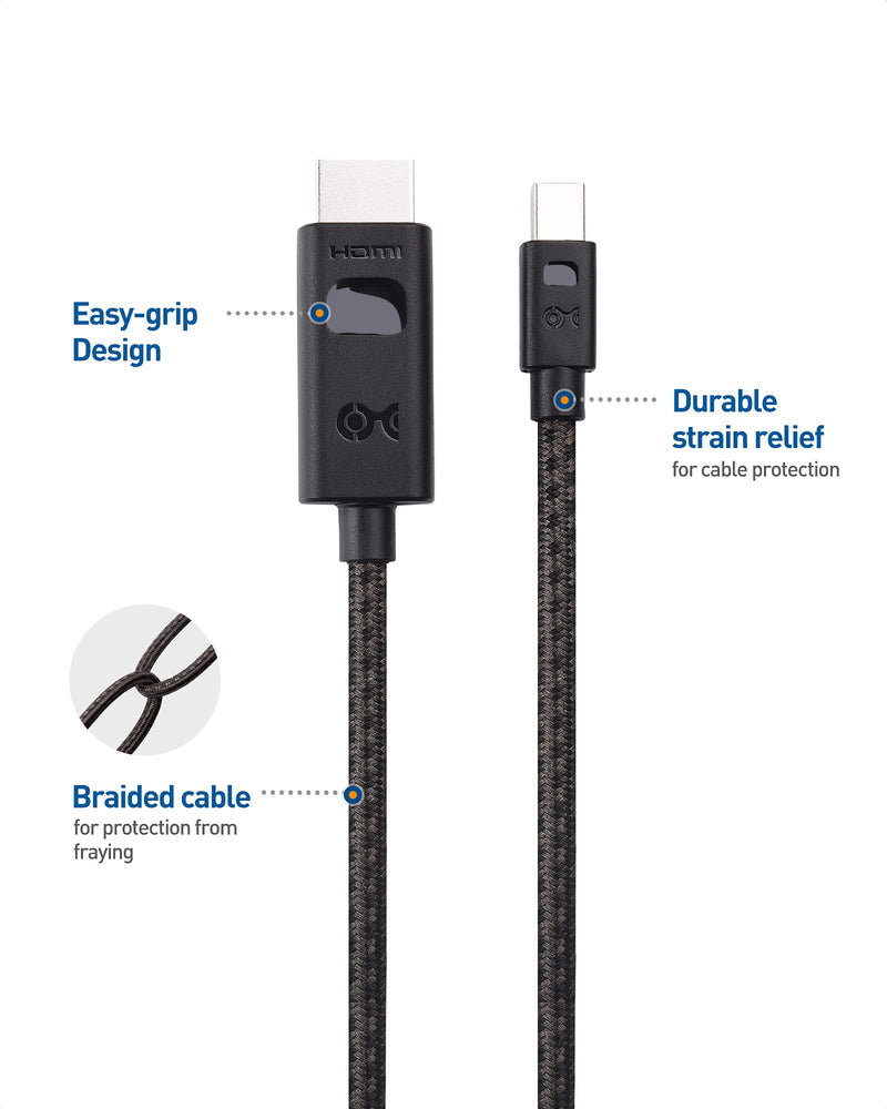  [AUSTRALIA] - Cable Matters 8K Mini DisplayPort 1.4 to HDMI Cable 6 ft / 1.8m with 4K 120Hz or 8K, Mini Display Port 1.4 to HDMI 8K Cable in Black