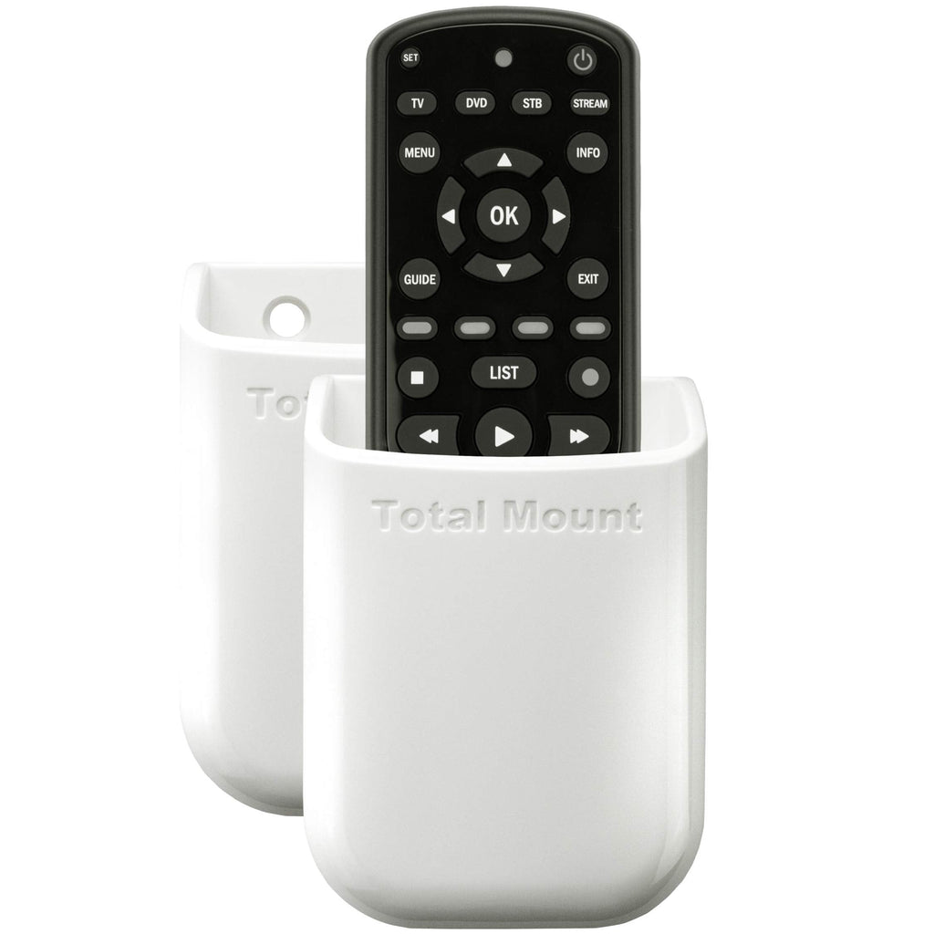  [AUSTRALIA] - TotalMount Universal Remote Control Holders (Quantity 2 - One Remote per Holder - White)