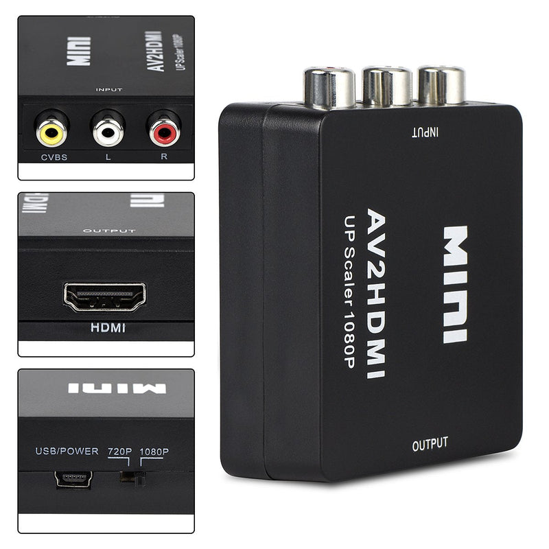 [AUSTRALIA] - Wonlyus RCA to HDMI, AV to HDMI, 3RCA CVBS Composite Audio Video to 1080P HDMI Converter Adapter Supporting PAL/NTSC for PS3, TV, STB, VHS, VCR, PC, Laptop, Xbox, Camera, DVD Etc
