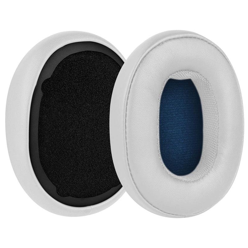  [AUSTRALIA] - Geekria QuickFit Replacement Ear Pads for Skullcandy Crusher Wireless, Crusher Evo, Crusher ANC, Hesh 3 Headphones Earpads, Headset Ear Cushion Repair Parts (White)