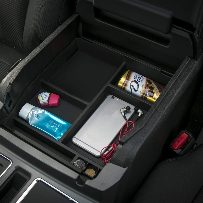  [AUSTRALIA] - Car Center Console Armrest Storage Box Organizer Insert Tray for Ford F150 2015 2016 2017 2018 2019