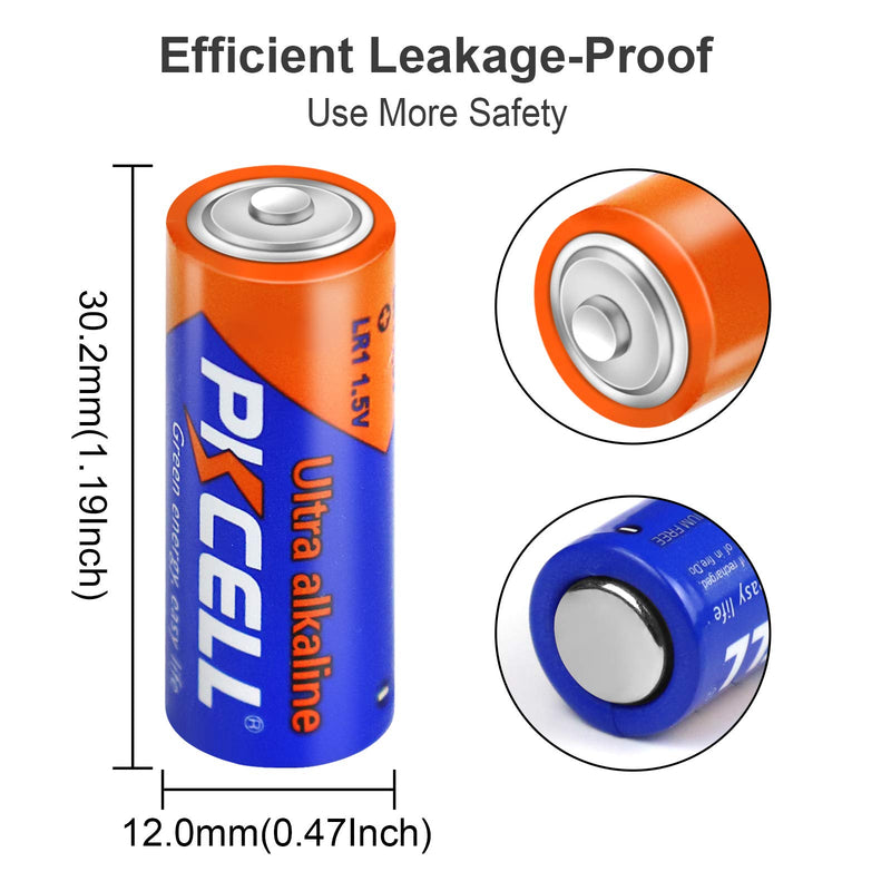 PKCELL N Alkaline Battery1.5V LR1 Long Lasting, All-Purpose N Battery- 4Count - LeoForward Australia