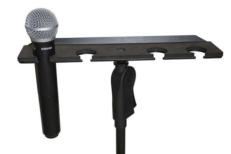 [AUSTRALIA] - Gator Frameworks Multi Holder Stand Attachment Holdsup to (4) Microphones Wired or Wireless (GFW-MIC-4TRAY)