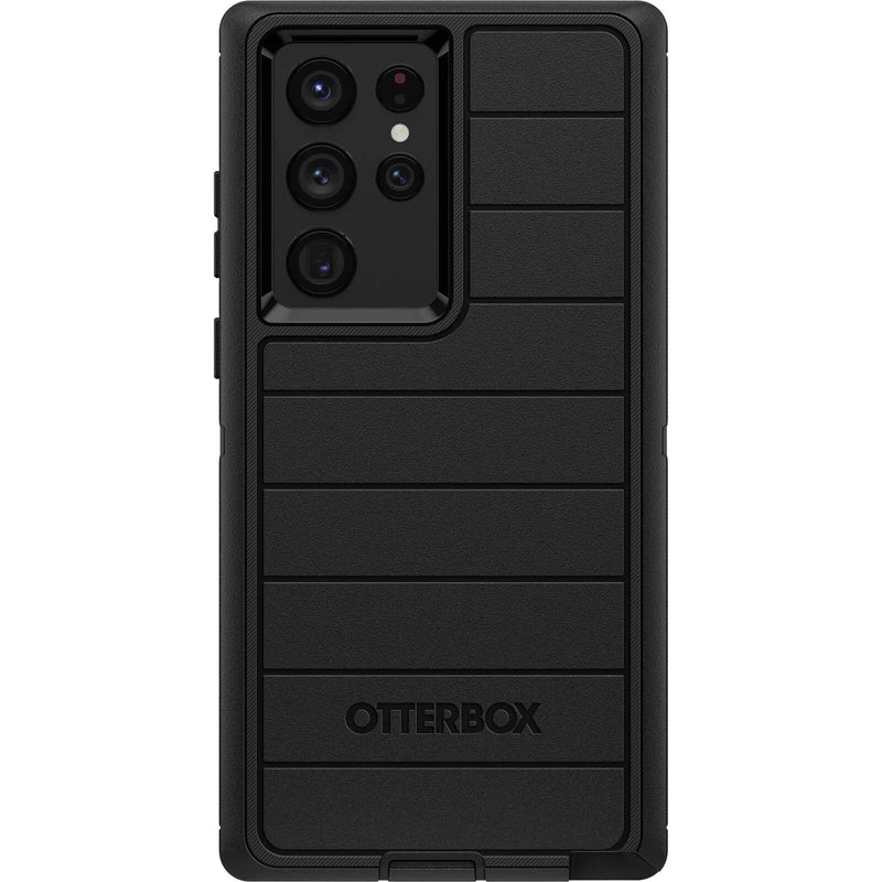  [AUSTRALIA] - OtterBox Defender Series Case for Samsung Galaxy S22 Ultra (Only) - Holster Clip Included - Microbial Defense Protection - Non-Retail Packaging - Black