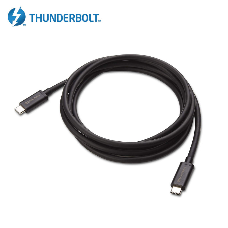 [Intel Certified] Cable 20 Gbps Thunderbolt 3 Cable 6.6 Feet (USB C Thunderbolt Cable) in Black Supporting 100W Charging - LeoForward Australia