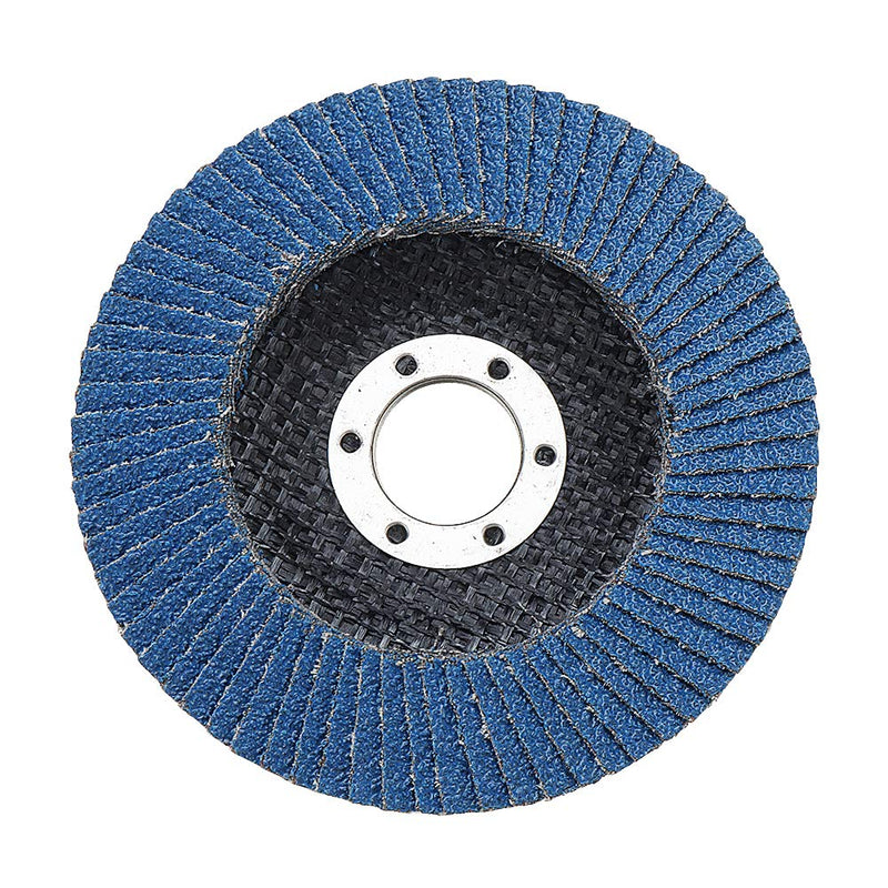  [AUSTRALIA] - Pack of 20 serrated discs 125 mm grain 40 INOX for Quantex angle grinders. Flap disc grinding disc metal flap disc sanding mop plate