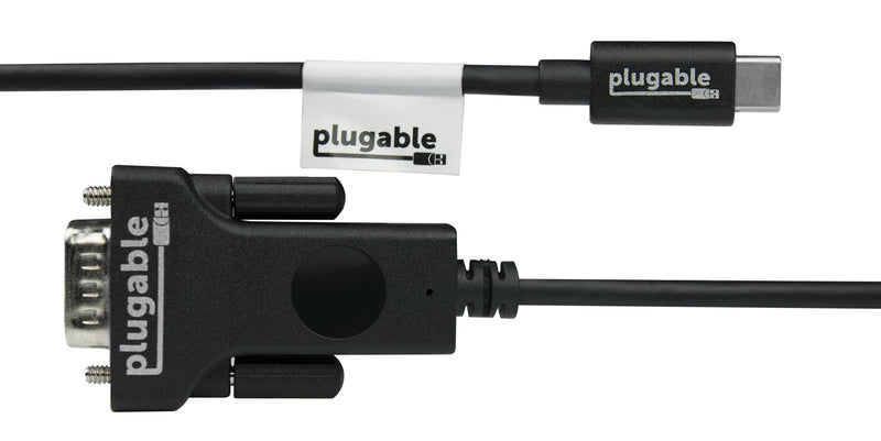  [AUSTRALIA] - Plugable USB C to VGA Cable - Connect Your USB-C or Thunderbolt 3 Laptop to VGA Displays up to 1920x1080@60Hz (Compatible with 2018 9 MacBook Pros, Dell XPS 13 and 15, Surface Book 2), 6 Feet, 1.8m